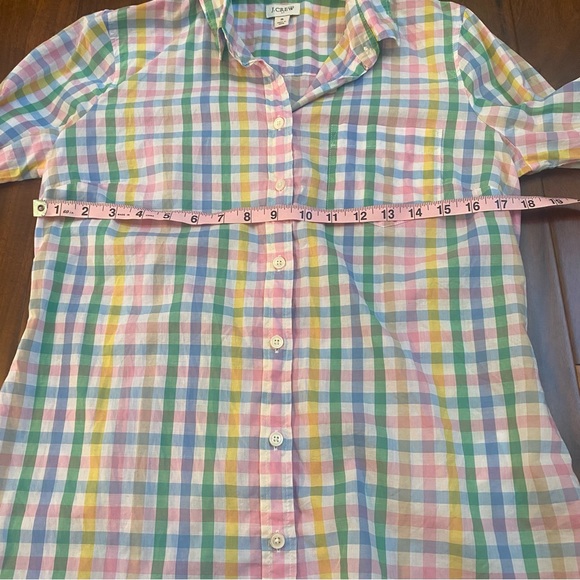 J. Crew Multicolor Plaid Button Down Shirt - Picture 3 of 7